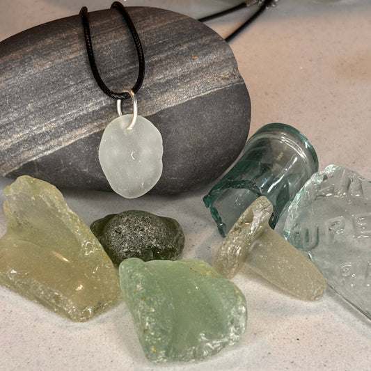 Seafoam Sea Glass Pendant